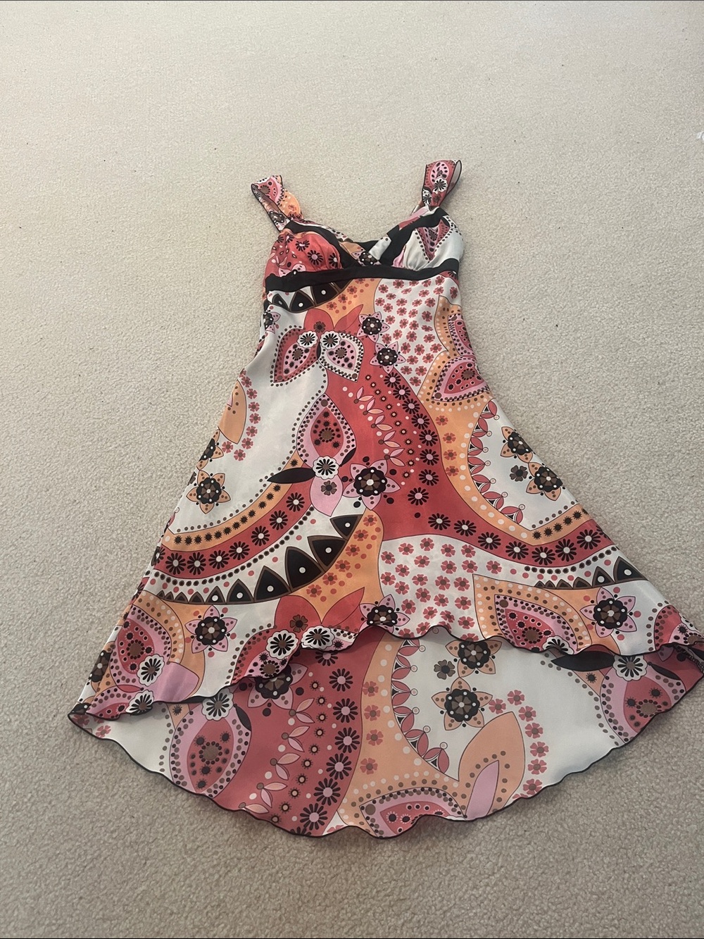 Byerwear Tool Pink Paisley High-Low Sundress